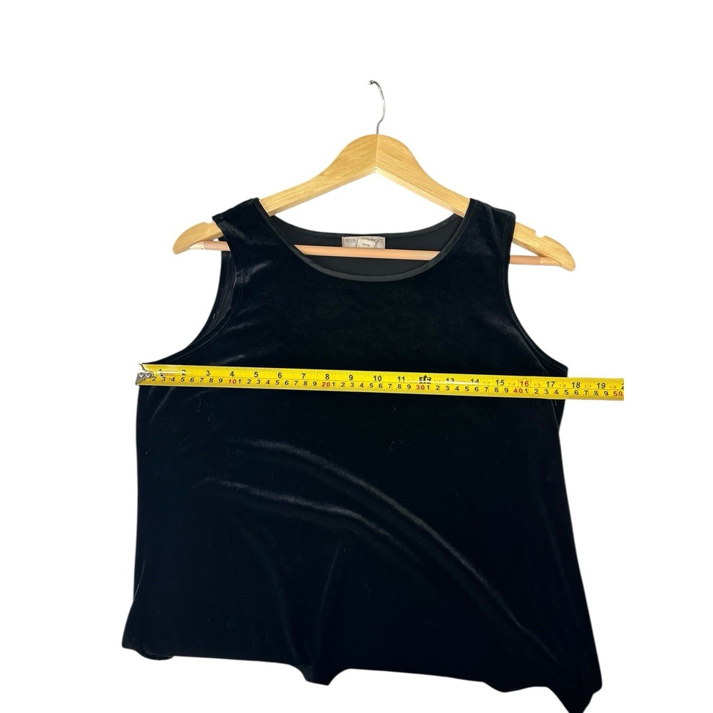 Vintage Petite Sophisticate Velvet Tank Top Womens Size M Classic Basic‎ Neutral - Picture 3 of 8